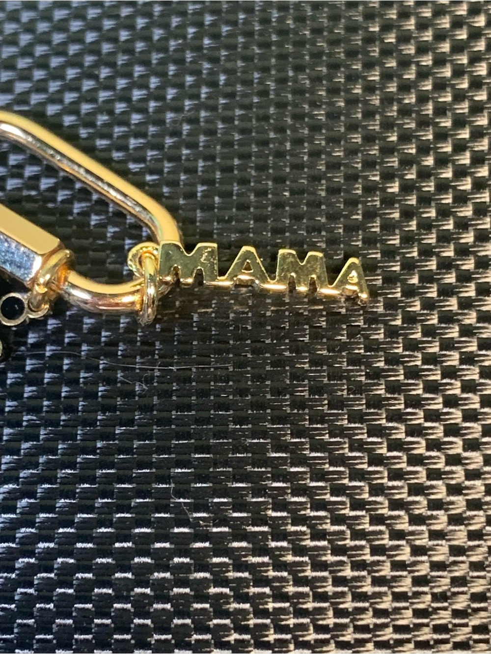 Gold-Tone Crystal Disc Charm - Picture 3 of 6